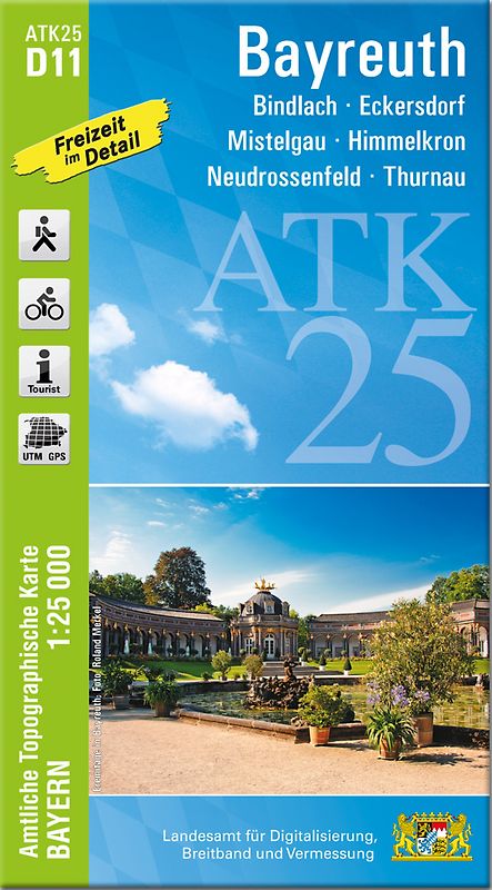 ATK25-D11 Bayreuth (Amtliche Topographische Karte 1:25000)