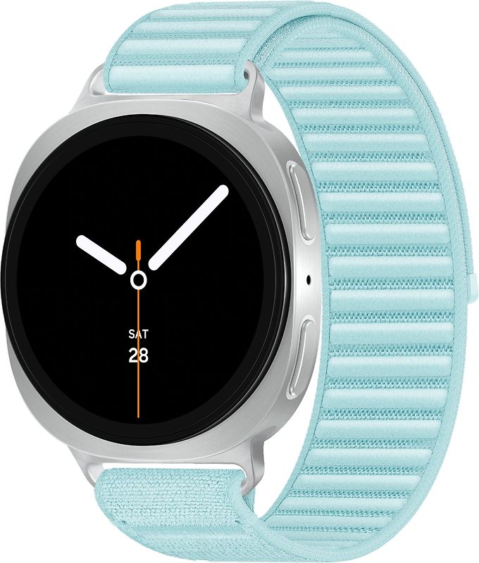 Samsung Galaxy Watch8 44 mm Boîtier aluminium argent sur Confort S/M vert d'eau [Wi-Fi + 4G]