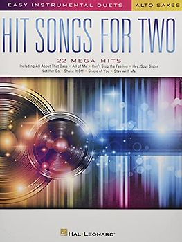 Hit Songs for Two Alto Saxophones