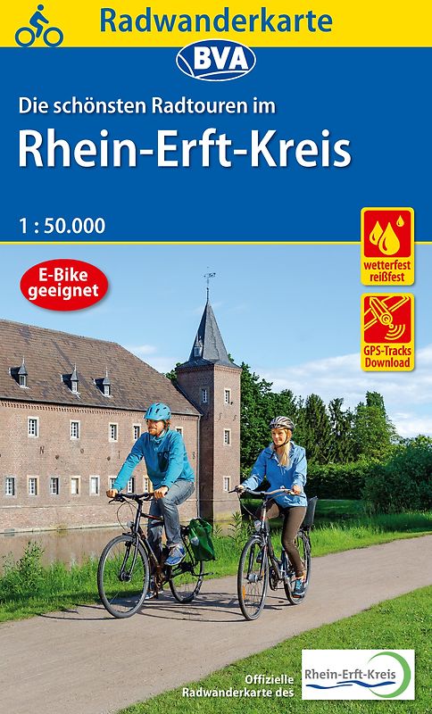BVA Radwanderkarte Rhein-Erft-Kreis die schönsten Radtouren 1:50.000