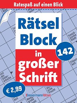 Rätselblock in großer Schrift 142 (5 Exemplare à 2,99 €)