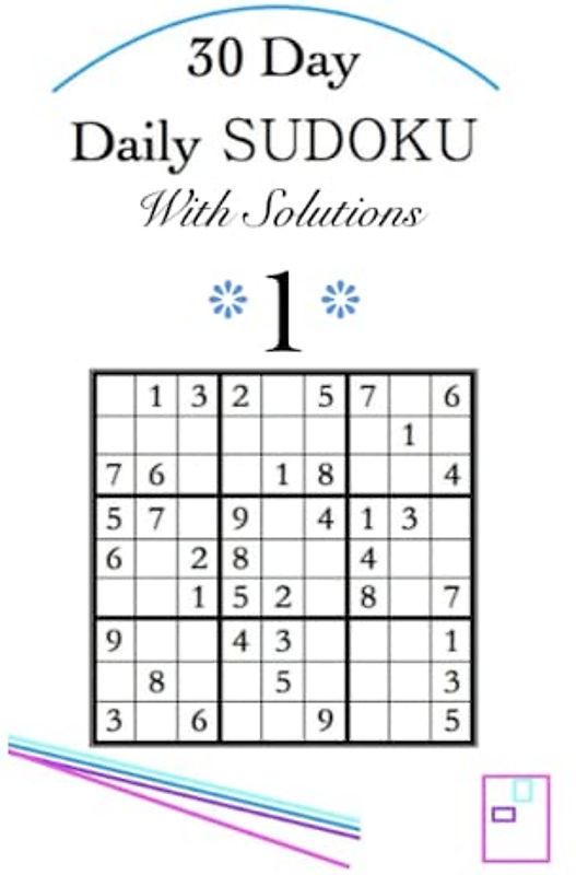 30 Day Daily Sudoku With Solutions
