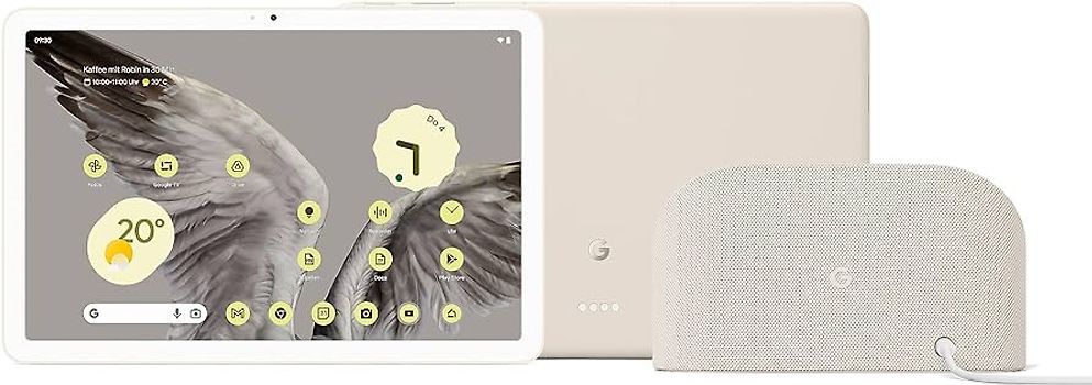 Google Pixel Tablet 11" 128 Go [Wi-Fi, incl. station d'accueil et haut-parleur] porcelaine