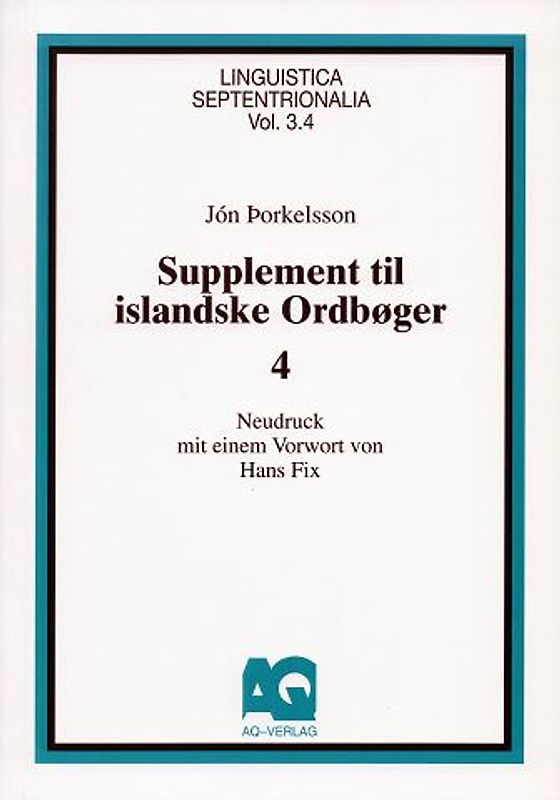 Supplement til islandske Ordboeger / Supplement til islandske Ordboeger