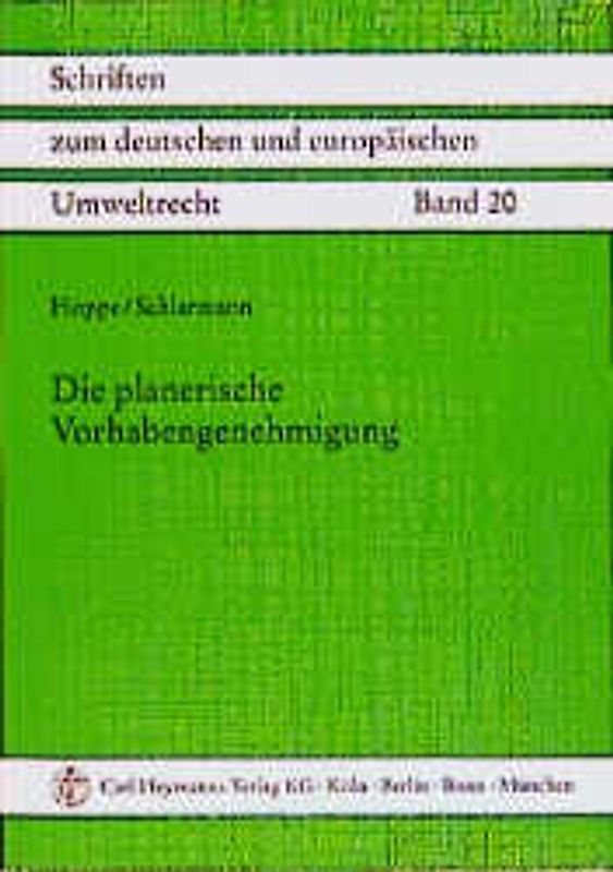Die planerische Vorhabengenehmigung