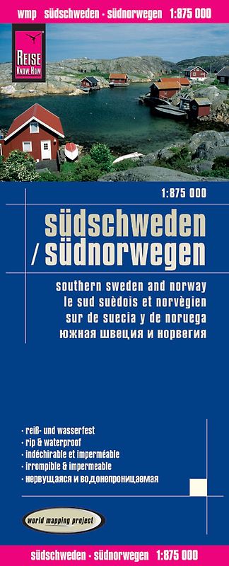 Reise Know-How Landkarte Südschweden, Südnorwegen / Southern Sweden and Norway (1:875.000)