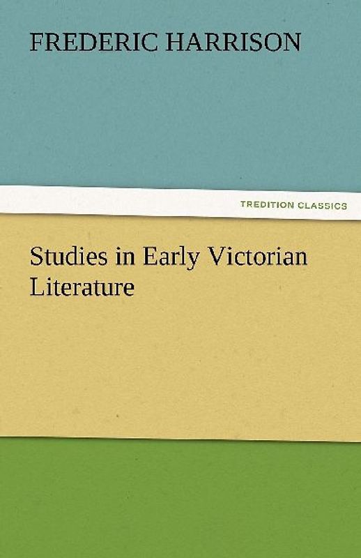 Studies in Early Victorian Literature