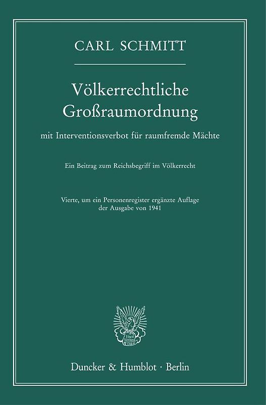 Völkerrechtliche Großraumordnung