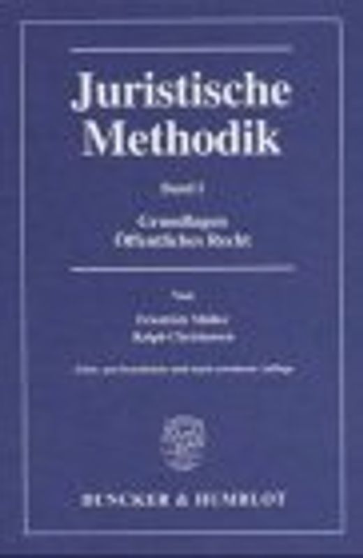 Juristische Methodik.