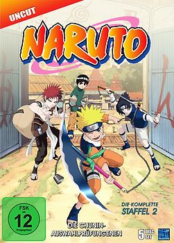 Naruto - Staffel 2: Die Chunin-Auswahlprüfungen (Episoden 20-52) [Uncut, 5 DVDs] DVD