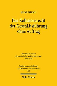 Das Kollisionsrecht der Geschäftsführung ohne Auftrag