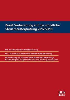 Paket Vorbereitung auf die mündliche Steuerberaterprüfung 2017/2018