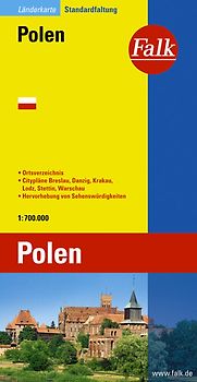Falk Länderkarte Polen 1:700 000