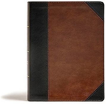 CSB Tony Evans Study Bible, Black/Brown Leathertouch