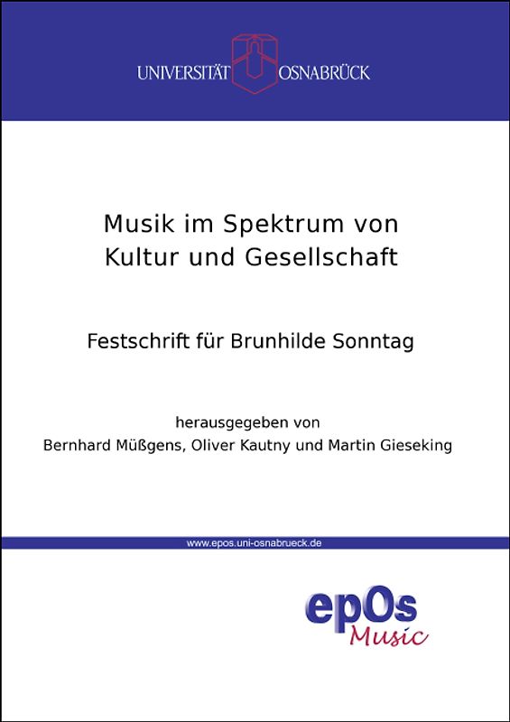 Musik im Spektrum von Kultur und Gesellschaft