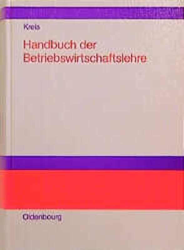 Handbuch der Betriebswirtschaftslehre