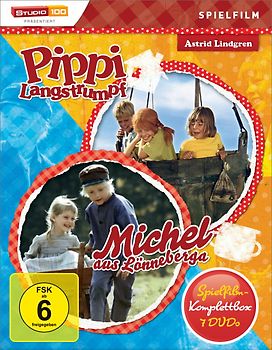Astrid Lindgren: Pippi Langstrumpf / Michel aus Lönneberga - Spielfilm-Komplettbox (7 Disc [7 DVDs] - Astrid Lindgren DVD