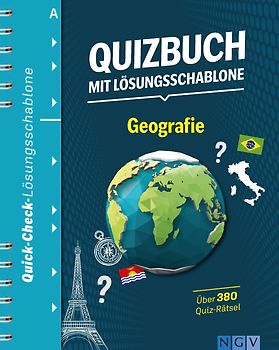 Quizbuch mit Lösungsschablone Geografie