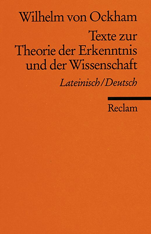 Texte zur Theorie der Erkenntnis und der Wissenschaft