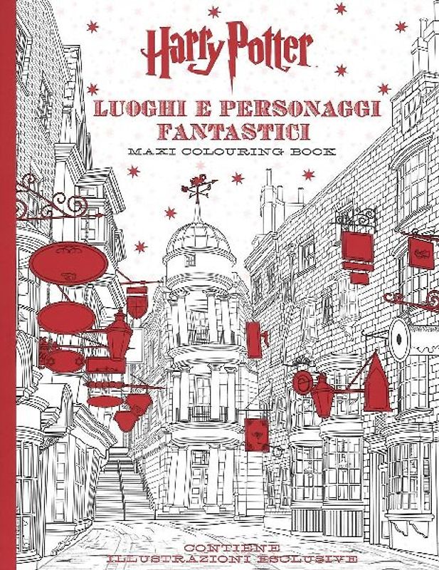 Harry Potter. Luoghi e personaggi fantastici. Maxi colouring book