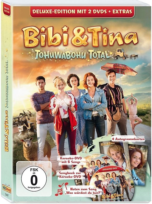 Bibi & Tina - Tohuwabohu Total [Deluxe Edition inkl. Karaoke-DVD, Songbook, Noten, 4 Autogrammkarten] DVD