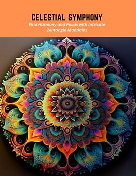 Celestial Symphony: Find Harmony and Focus with Intricate Zentangle Mandalas