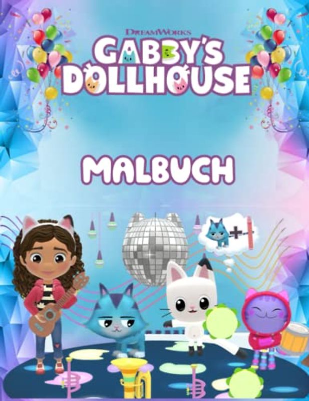 Malbuch gάββy's dθllhθusέ: Perfektes Geschenk für Fans mit 69 makellosen, hochwertigen Illustrationen von Charakteren zum Ausmalen.