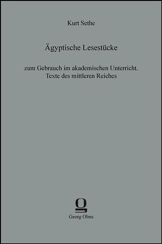 Ägyptische Lesestücke