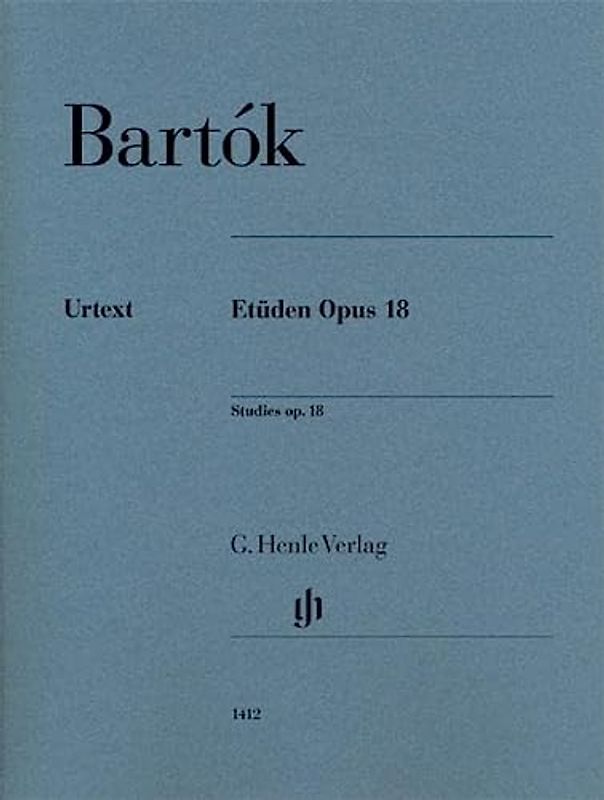 Etüden op. 18 für Klavier: Besetzung: Klavier zu zwei Händen (G. Henle Urtext-Ausgabe)
