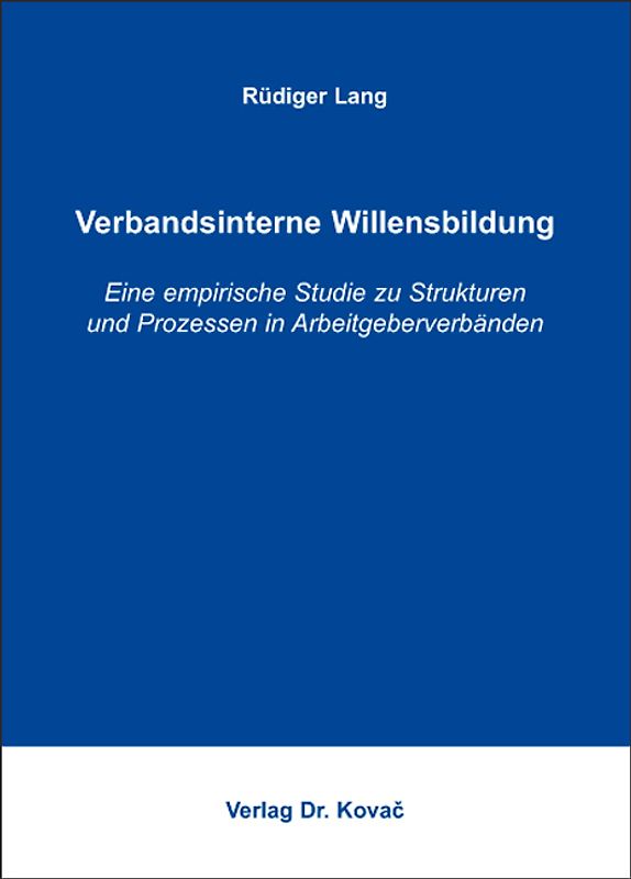 Verbandsinterne Willensbildung