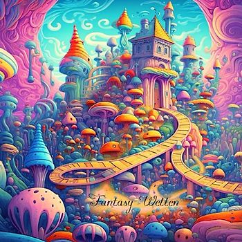 Fantasy Landschaften Malbuch für Erwachsene (Natur Malbücher - schöne Blumen, atemberaubende Landschaften und gemütliche Häuser)