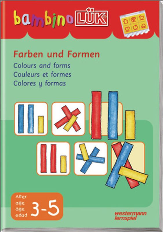 bambinoLÜK-Übungshefte / bambinoLÜK. Kindergarten / 3/4/5 Jahre: Farben und Formen