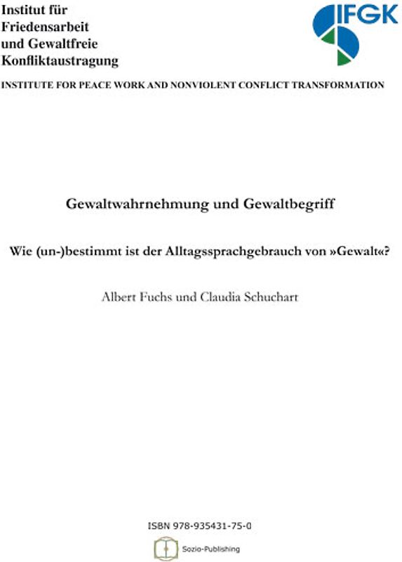 Gewaltwahrnehmung und Gewaltbegriff