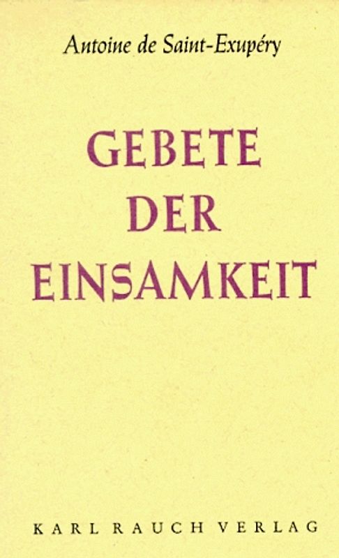 Gebete der Einsamkeit