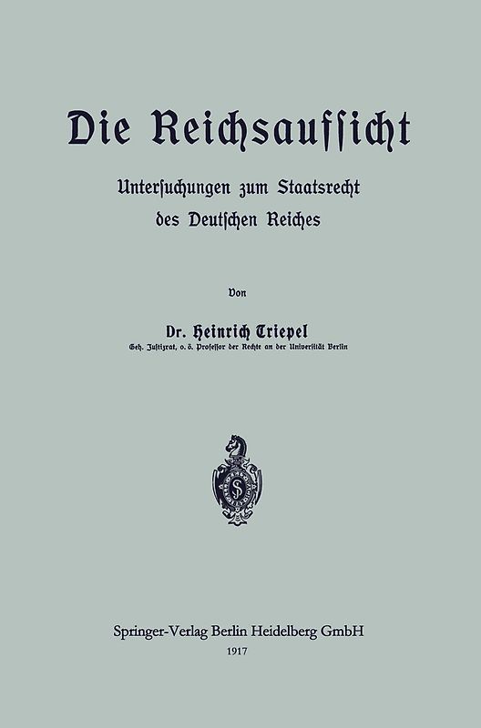 Die Reichsaufsicht