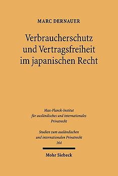 Verbraucherschutz und Vertragsfreiheit im japanischen Recht