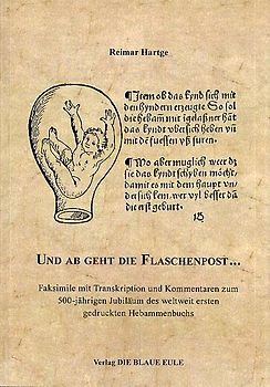 Und ab geht die Flaschenpost ...