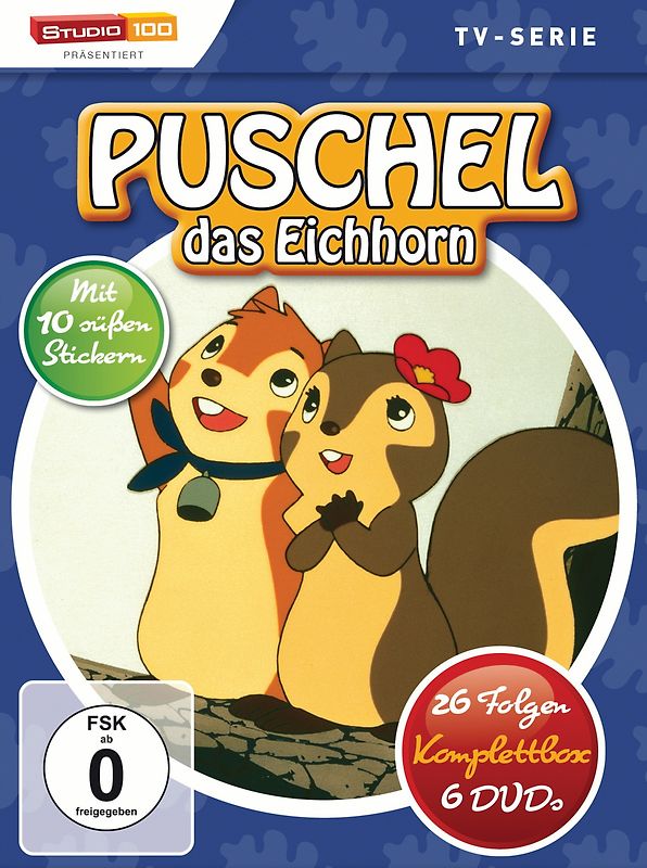 Puschel - Das Eichhorn Komplettbox [6 DVDs] DVD