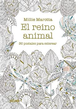 Postales : el reino animal : 30 postales para colorear