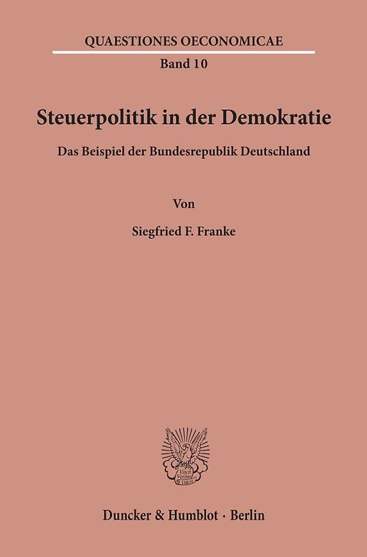 Steuerpolitik in der Demokratie.