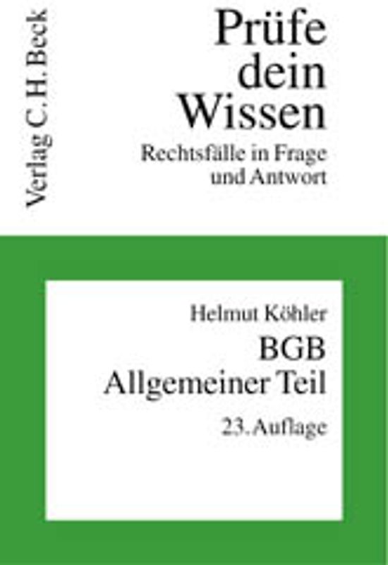 BGB Allgemeiner Teil