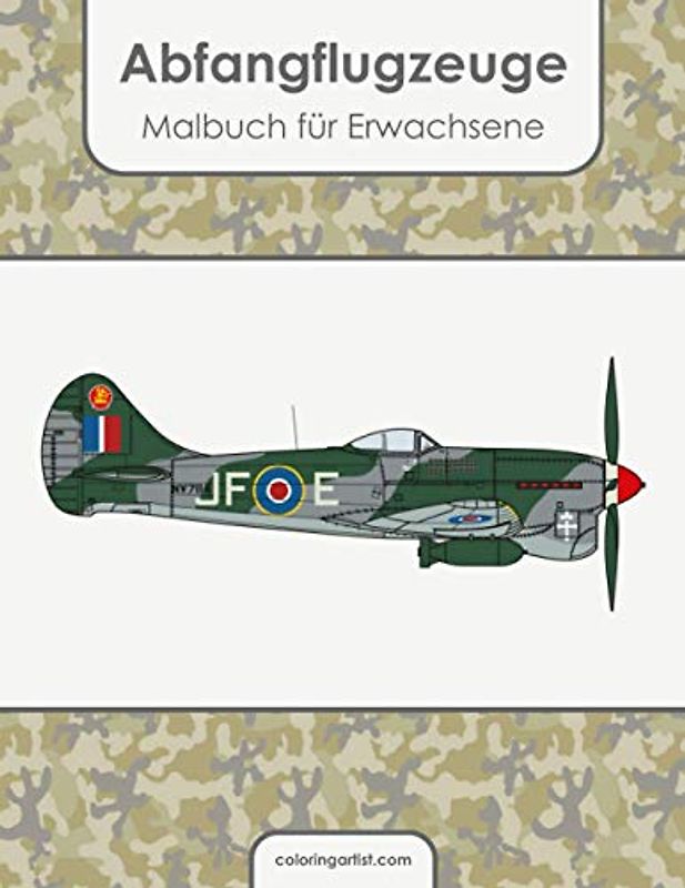 Abfangflugzeuge Malbuch für Erwachsene