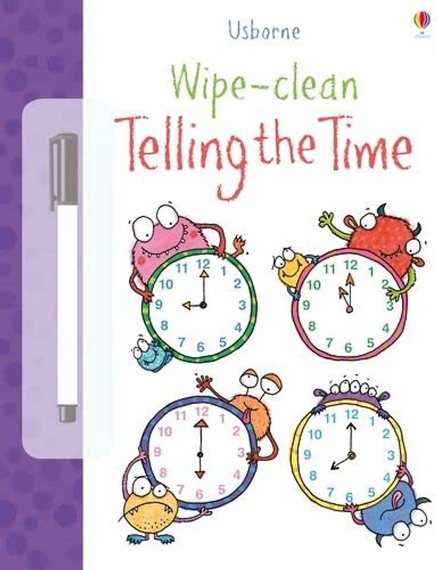 Wipe Clean Telling the Time (Usborne Wipe Clean Books)