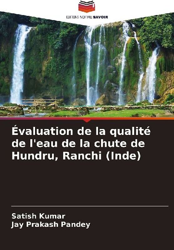 Évaluation de la qualité de l'eau de la chute de Hundru, Ranchi (Inde)