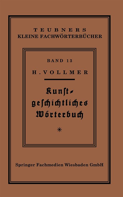 Kunstgeschichtliches Wörterbuch