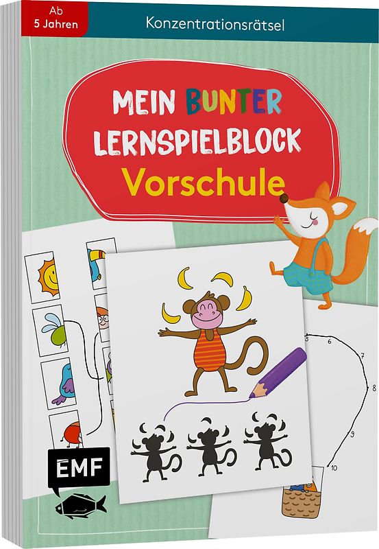 Mein bunter Lernspielblock – Vorschule: Konzentrationsrätsel