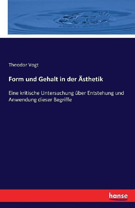 Form und Gehalt in der Ästhetik
