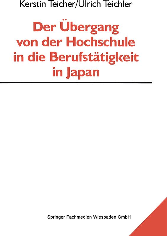 Der Übergang von der Hochschule in die Berufstätigkeit in Japan