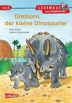 LESEMAUS zum Lesenlernen Stufe 2: VE 5 Dreihorn, der kleine Dinosaurier