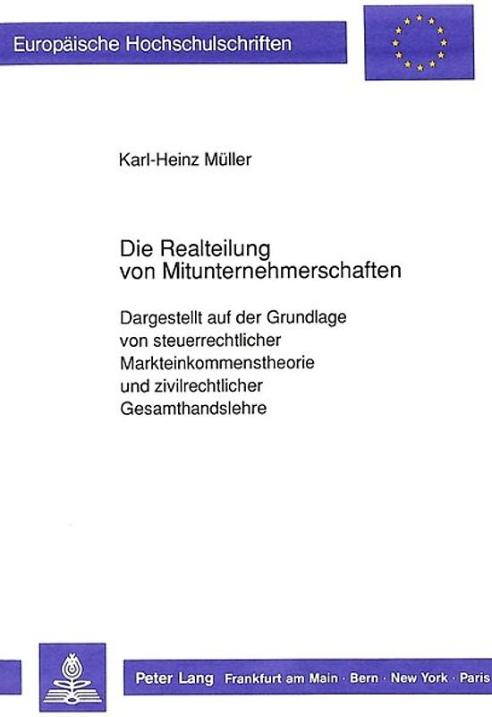 Die Realteilung von Mitunternehmerschaften